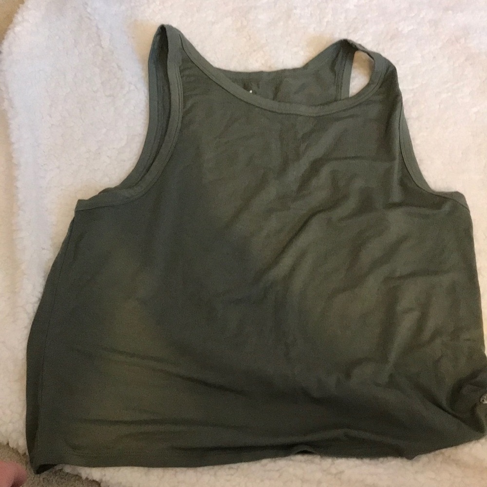 Green tank top